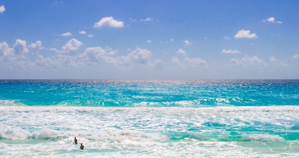 Vista de la playa de cancun